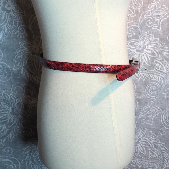 Brighton Classic Red & Black Snake Print Belt M main image 5